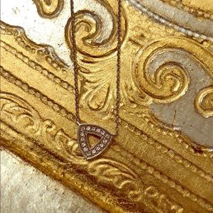 14k gold necklace w diamond pendant